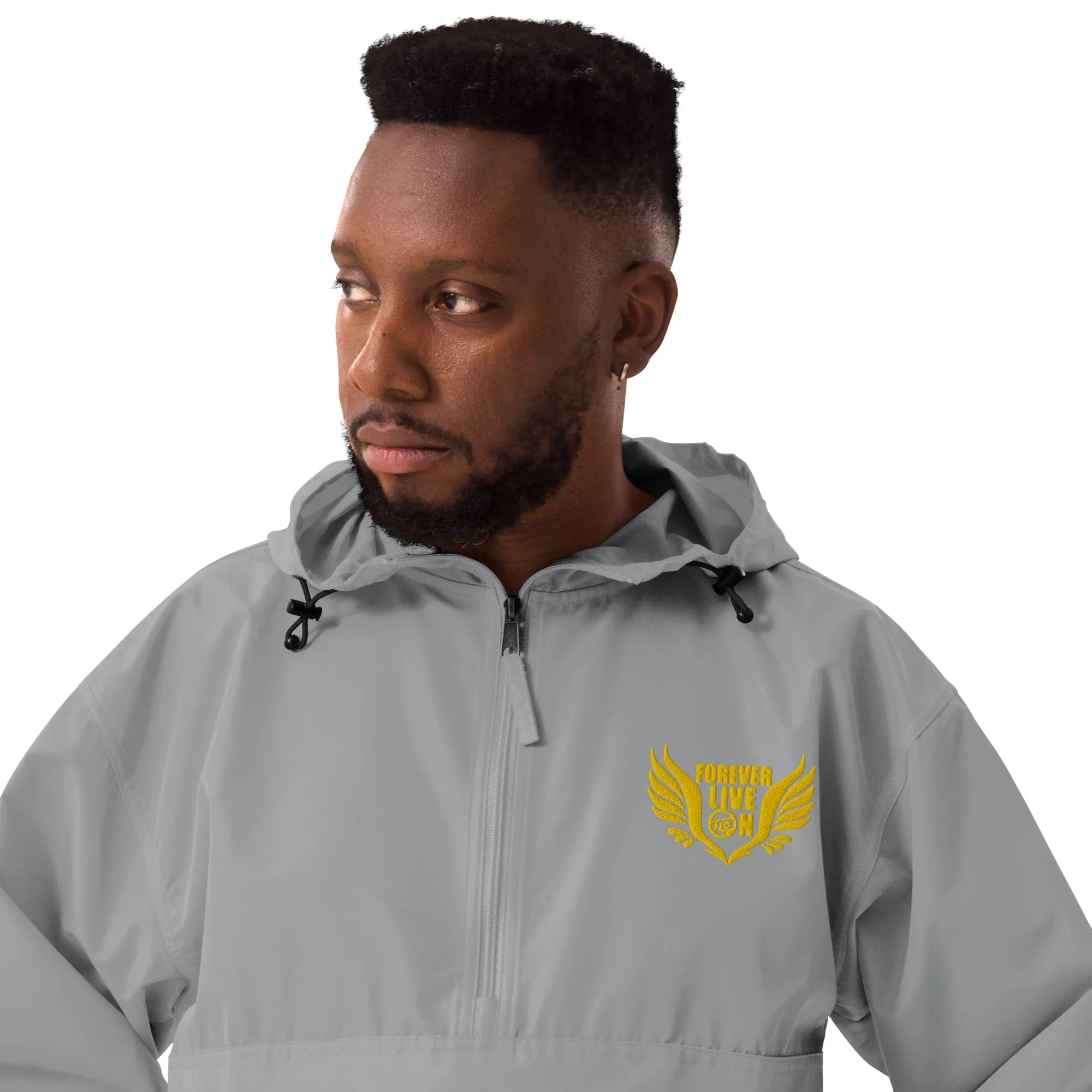 FLO Embroidered Champion Windbreaker Jacket (Gold Edition)