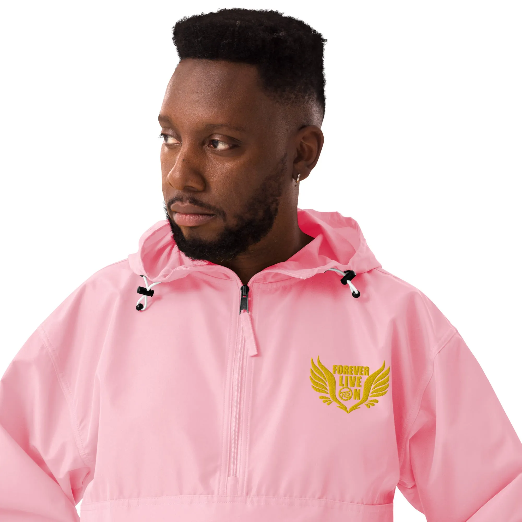 FLO Embroidered Champion Windbreaker Jacket (Gold Edition)