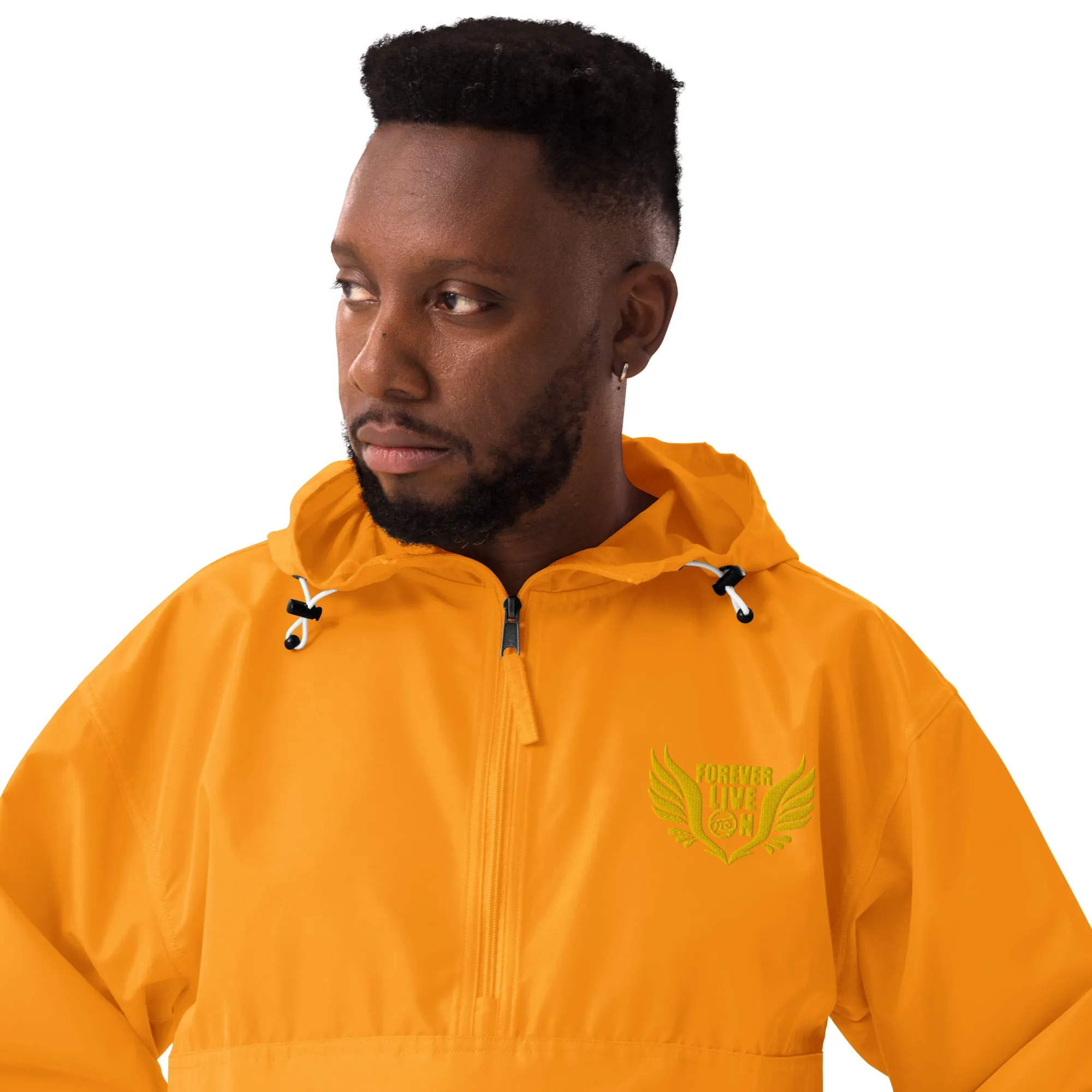 FLO Embroidered Champion Windbreaker Jacket (Gold Edition)
