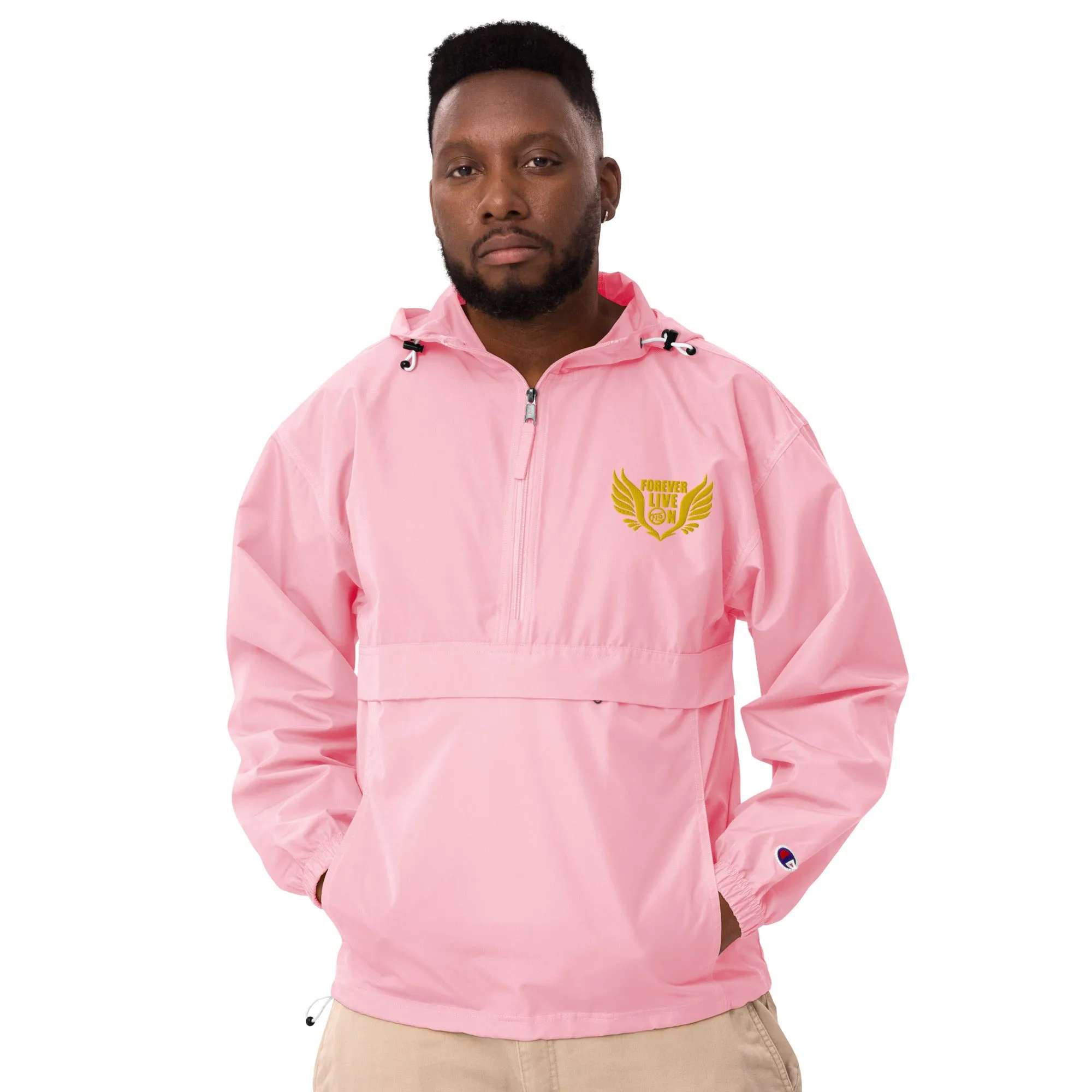 FLO Embroidered Champion Windbreaker Jacket (Gold Edition)