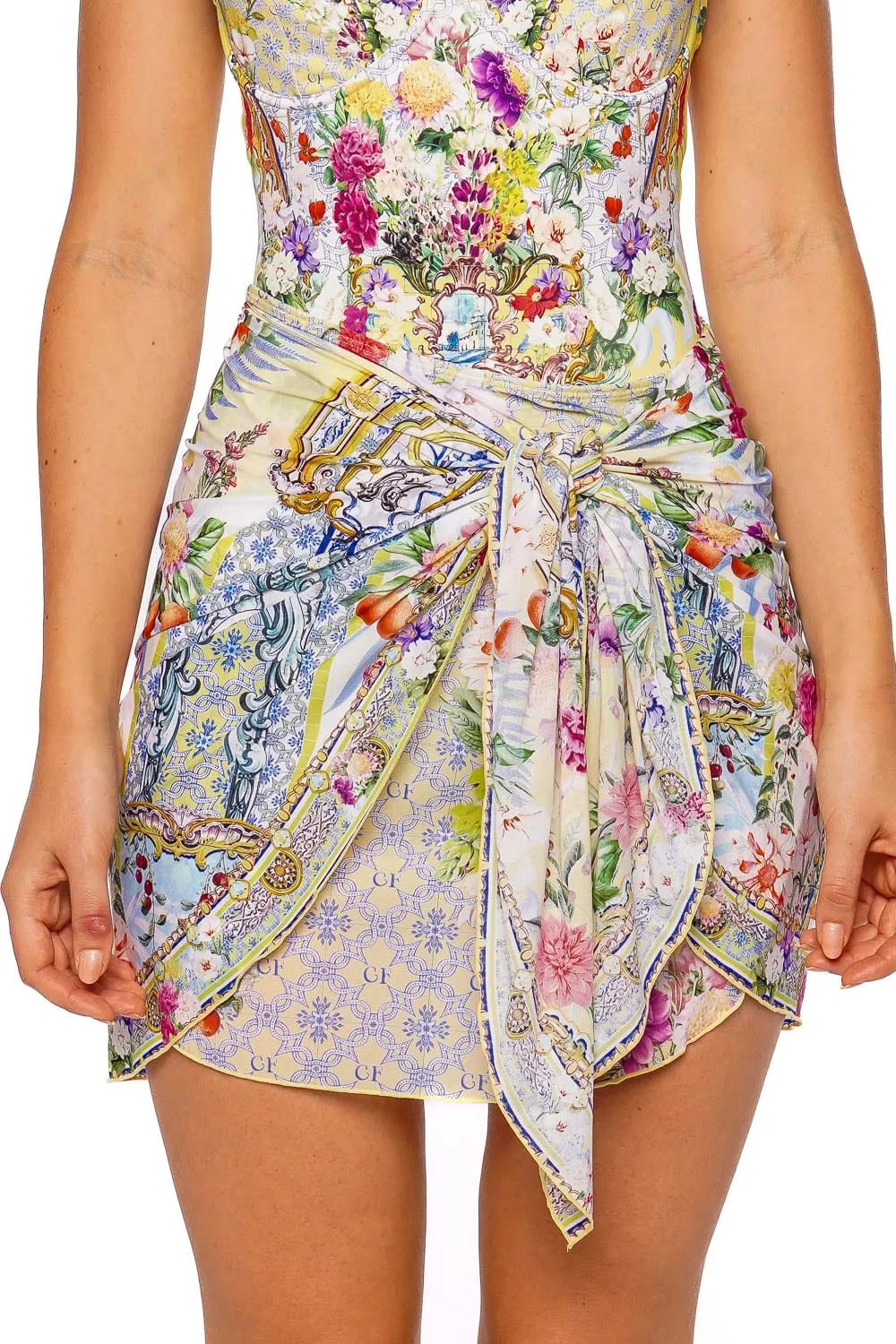 Flor Fantástica Layered Short Sarong