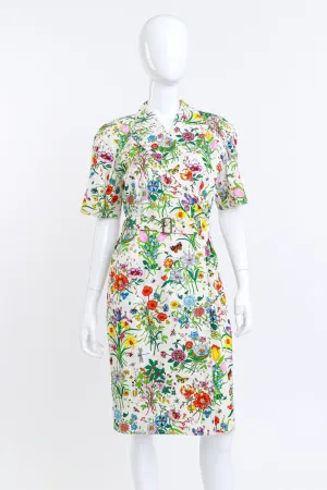 Flora Print Wrap Dress