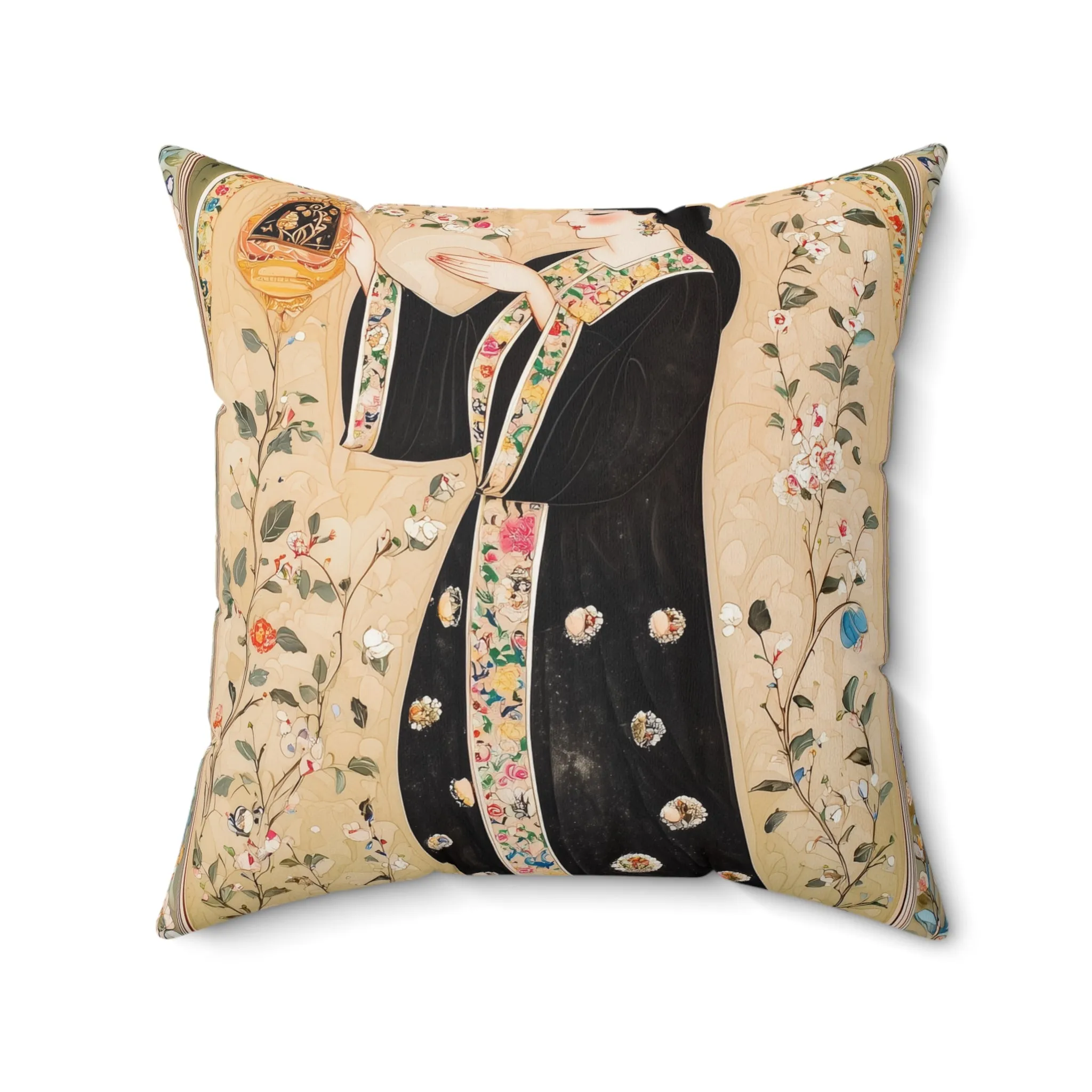 Floral Art Decorative Pillow