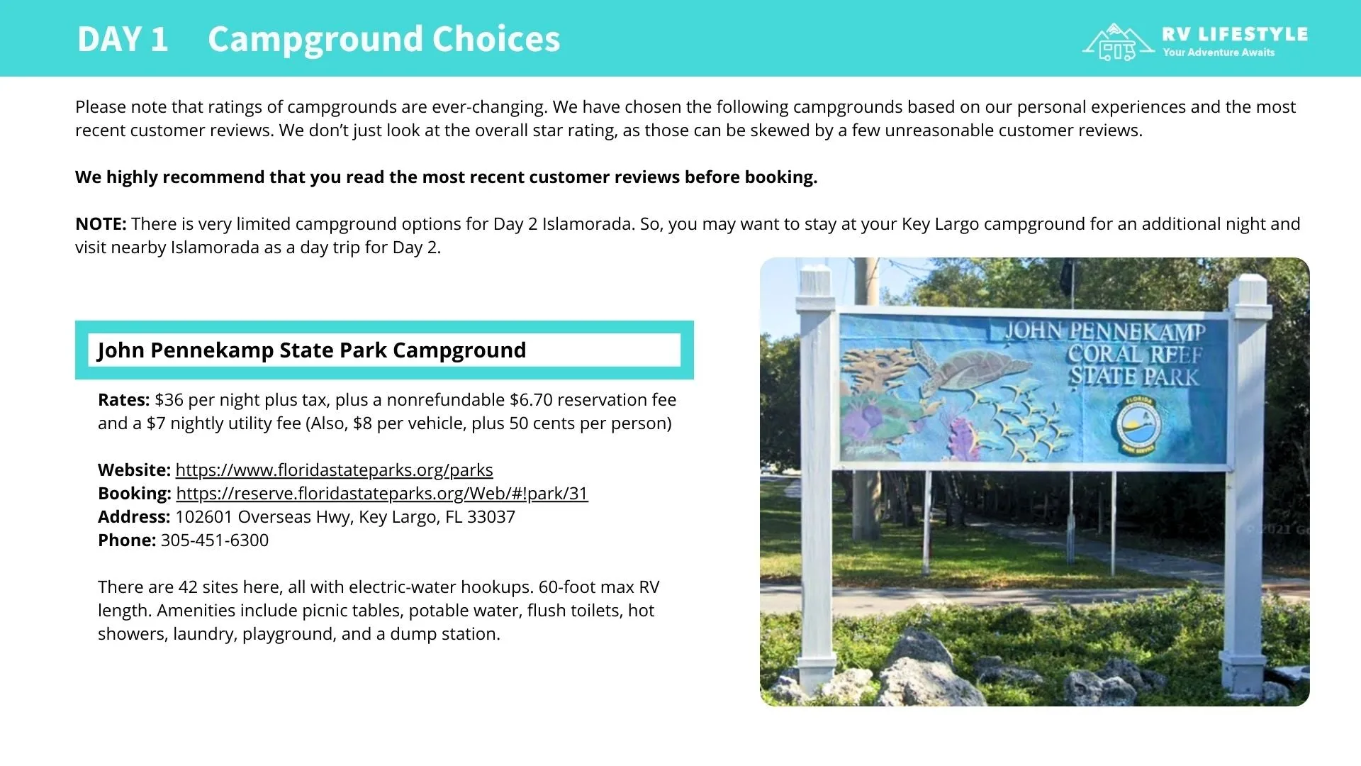 Florida Keys RV Adventure Guide