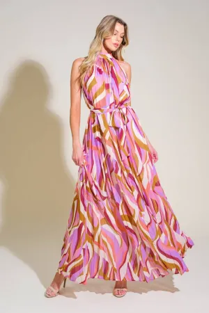 Flowing Halter Maxi Dress
