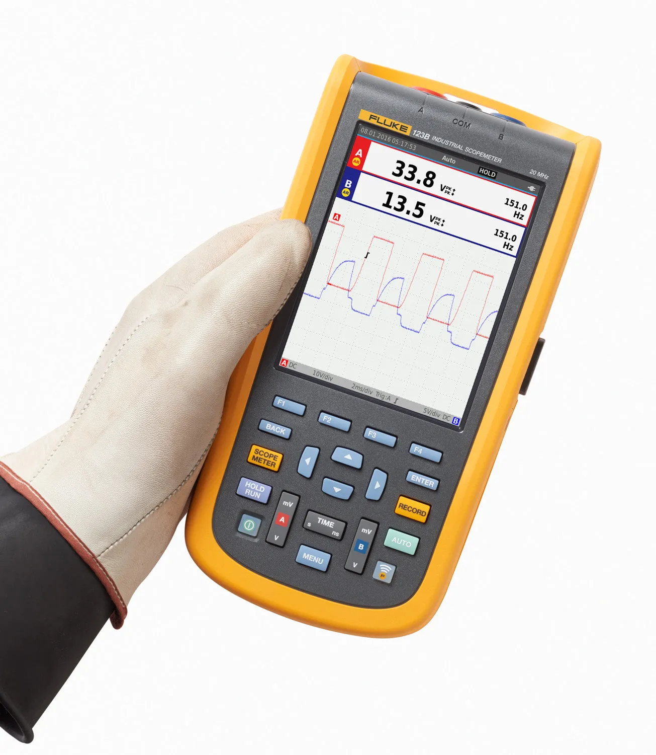 Fluke 123B Industrial ScopeMeter handheld Oscilloscope