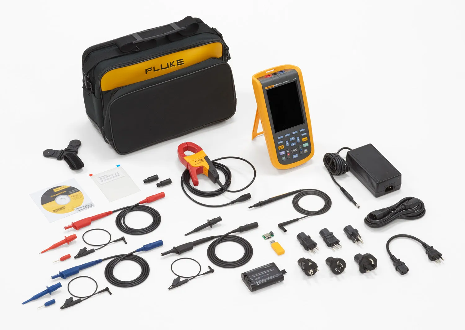 Fluke 125B Industrial ScopeMeter Handheld Oscilloscopes