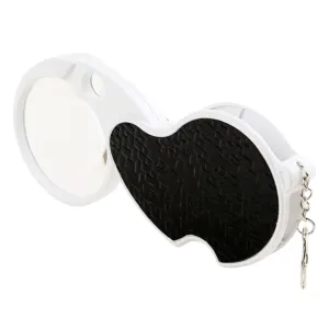 Folding 4x 20x Pocket Loupe Magnifier With Light & Keychain - Extra Large