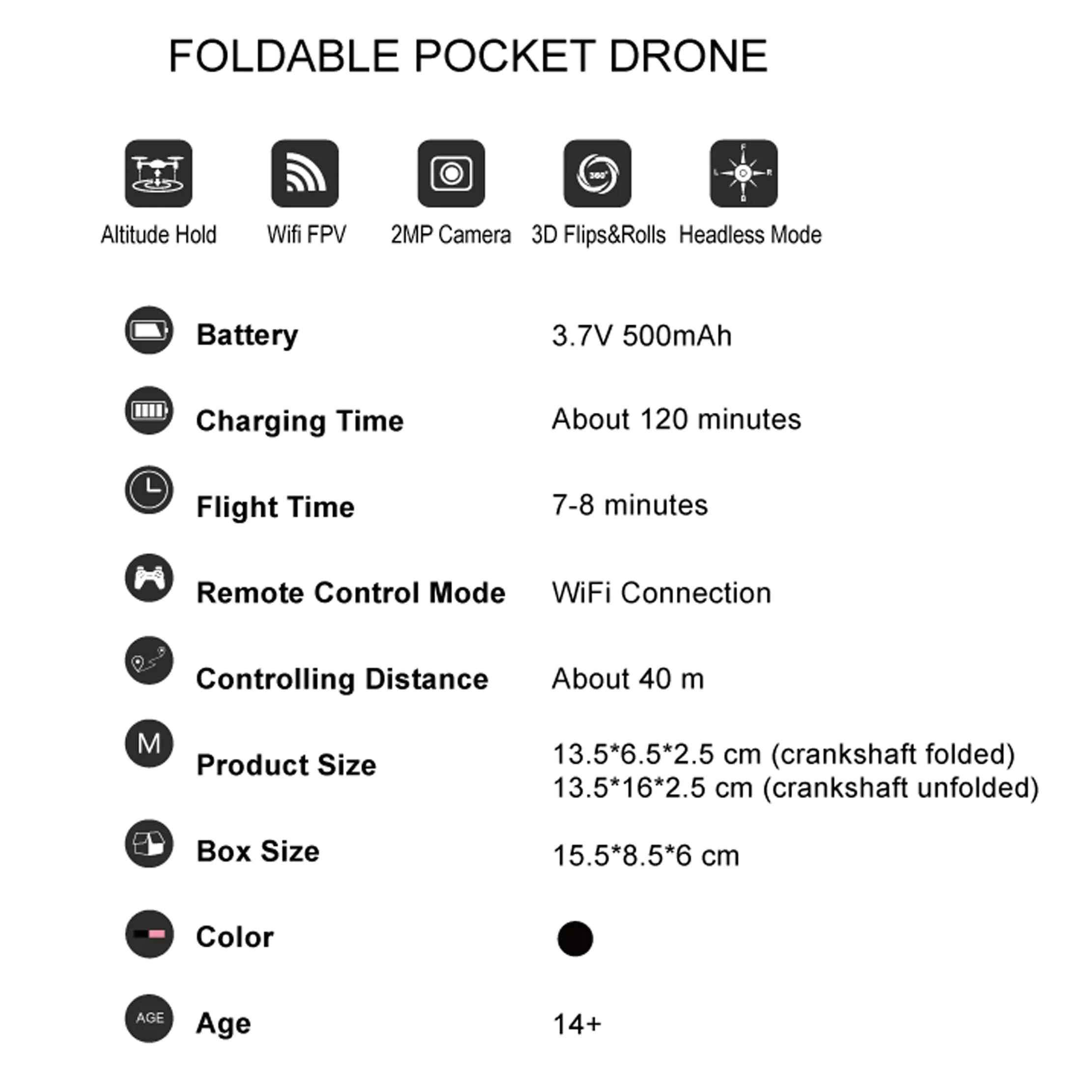 Follow Me Pocket Drone