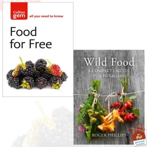 Food For Free and Wild Food A Complete Guide for Foragers [Hardcover] 2 Books Bundle Collection With Gift Journal