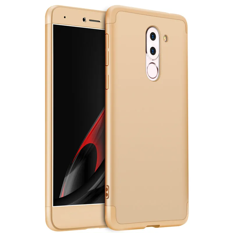 For HUAWEI Honor 6X/GR5 2017 3 in 1 Hybrid Hard Case Full Body 360 Degree Protection Back Cover  Red black red