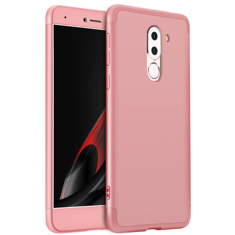For HUAWEI Honor 6X/GR5 2017 3 in 1 Hybrid Hard Case Full Body 360 Degree Protection Back Cover  Red black red