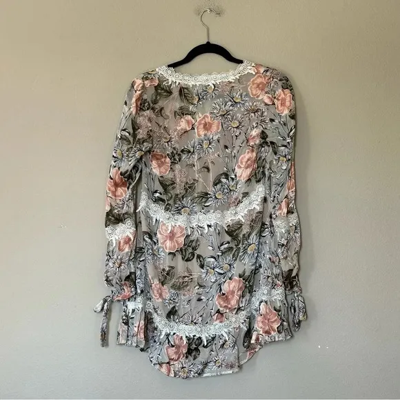 FOR LOVE &amp; LEMONS Luciana Swing Dress in Ivory Floral Size XS