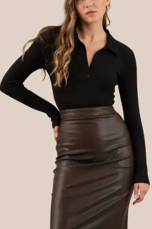 FOX COLLARED BODYSUIT