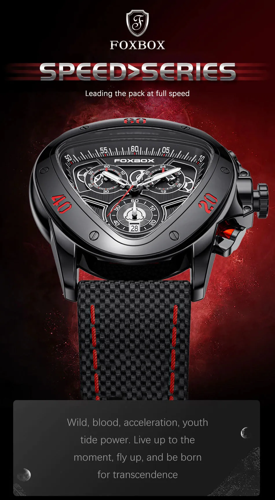 FOXBOX Luxury Quartz Waterproof Chronograph Watch | Foxbox 01