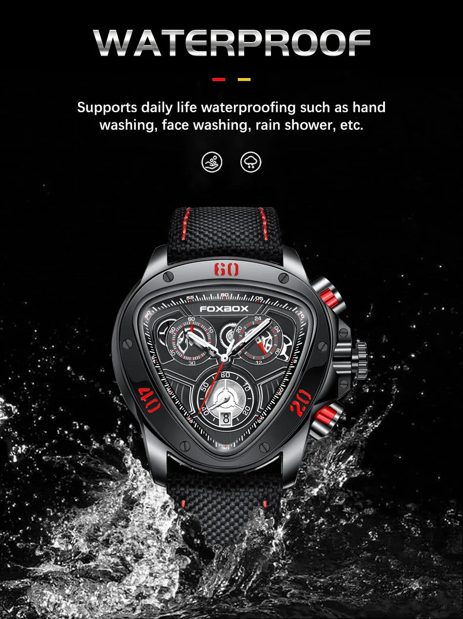 FOXBOX Luxury Quartz Waterproof Chronograph Watch | Foxbox 01