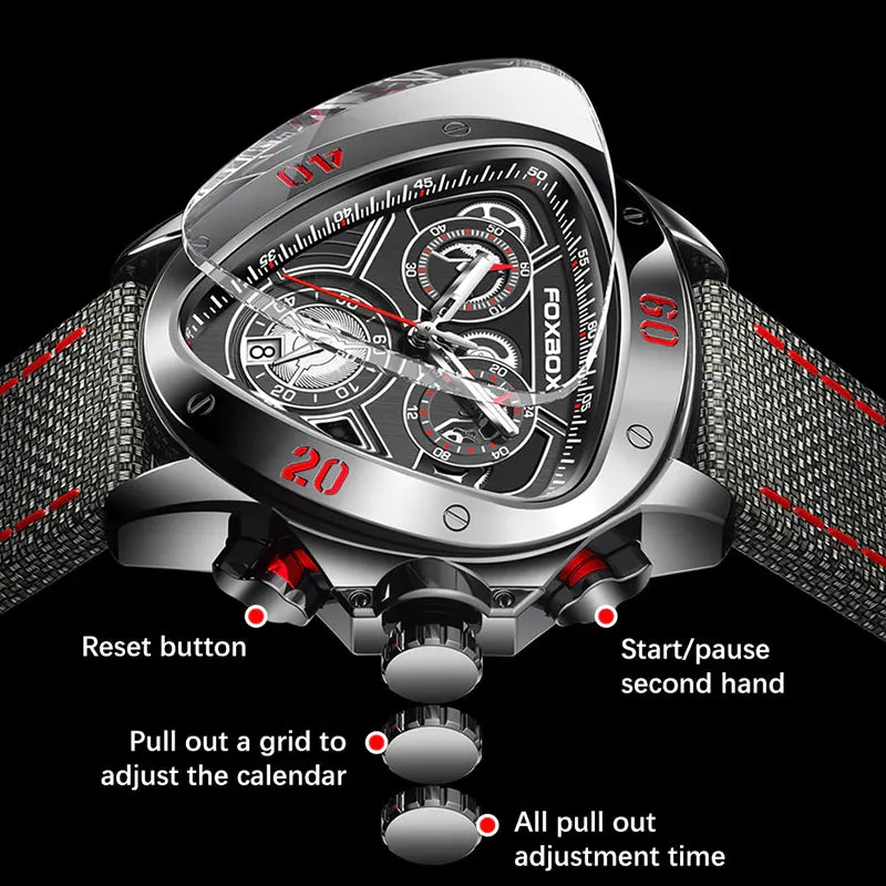 FOXBOX Luxury Quartz Waterproof Chronograph Watch | Foxbox 01