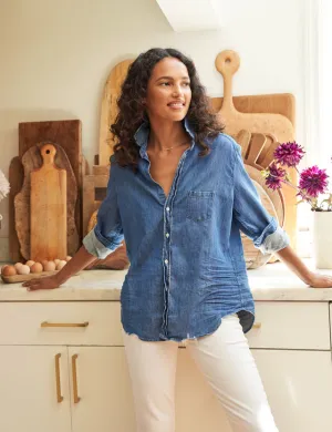 Frank & Eileen - Eileen Relaxed Button Up Shirt - Vintage Stonewash Indigo
