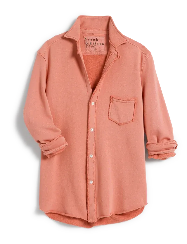 Frank & Eileen - Eileen Relaxed Sweatshirt  Button Up - Squash