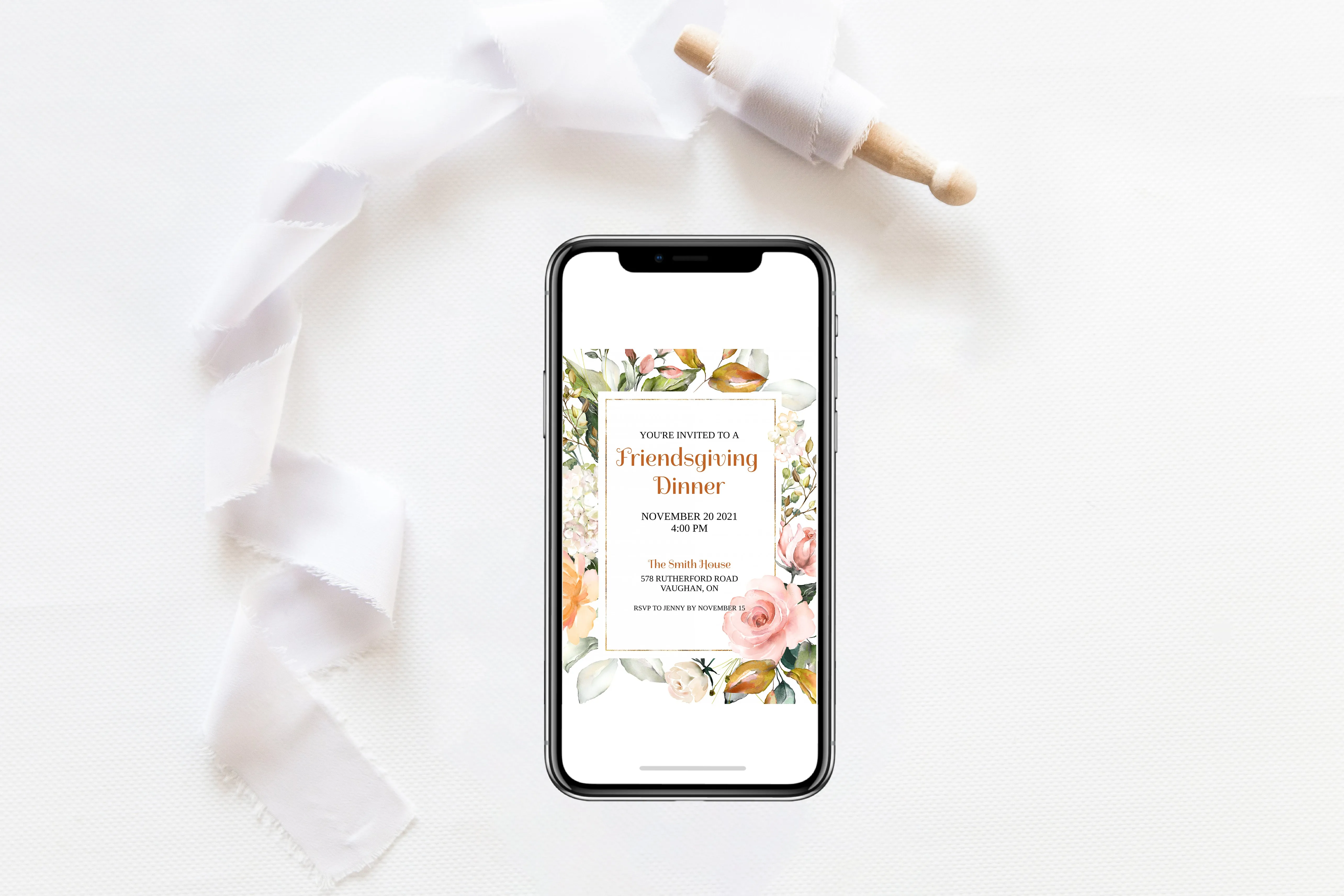 Friendsgiving Invitation Template 01