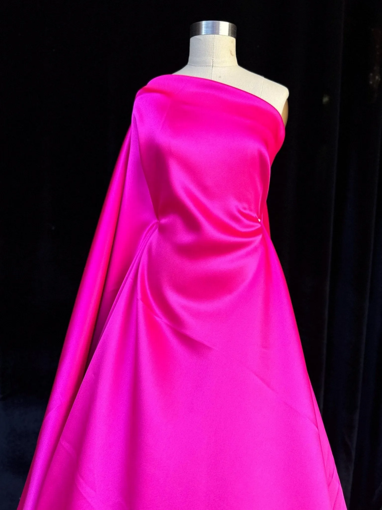 Fuchsia Satin Fabric