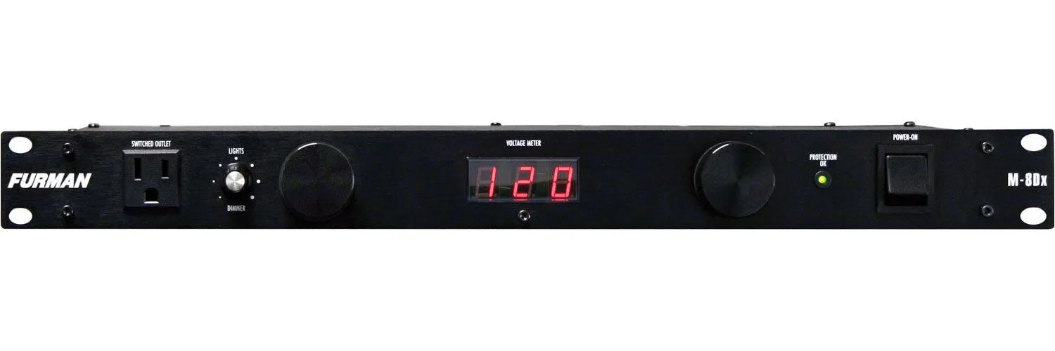 Furman M-8DX 15A Standard Power Conditioner w/Lights and Digital Meter