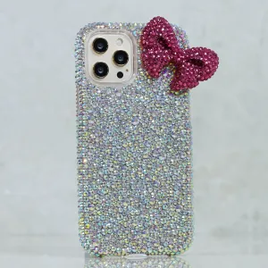 Fushia Bow with AB Crystals Design (style 901)