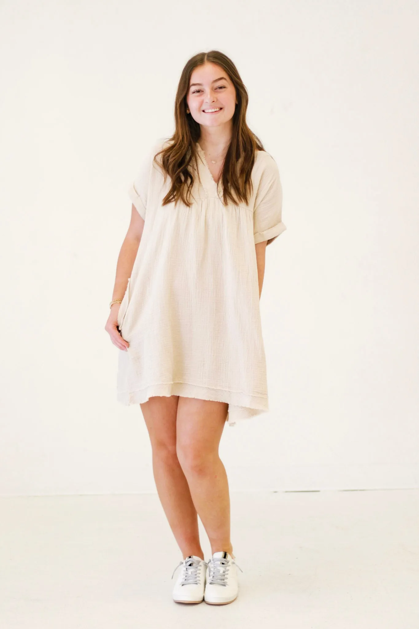 Future Ready Tan Dress