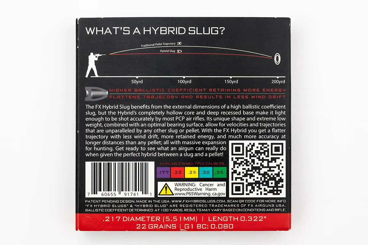 FX Airguns Hybrid Slugs 22g .22cal