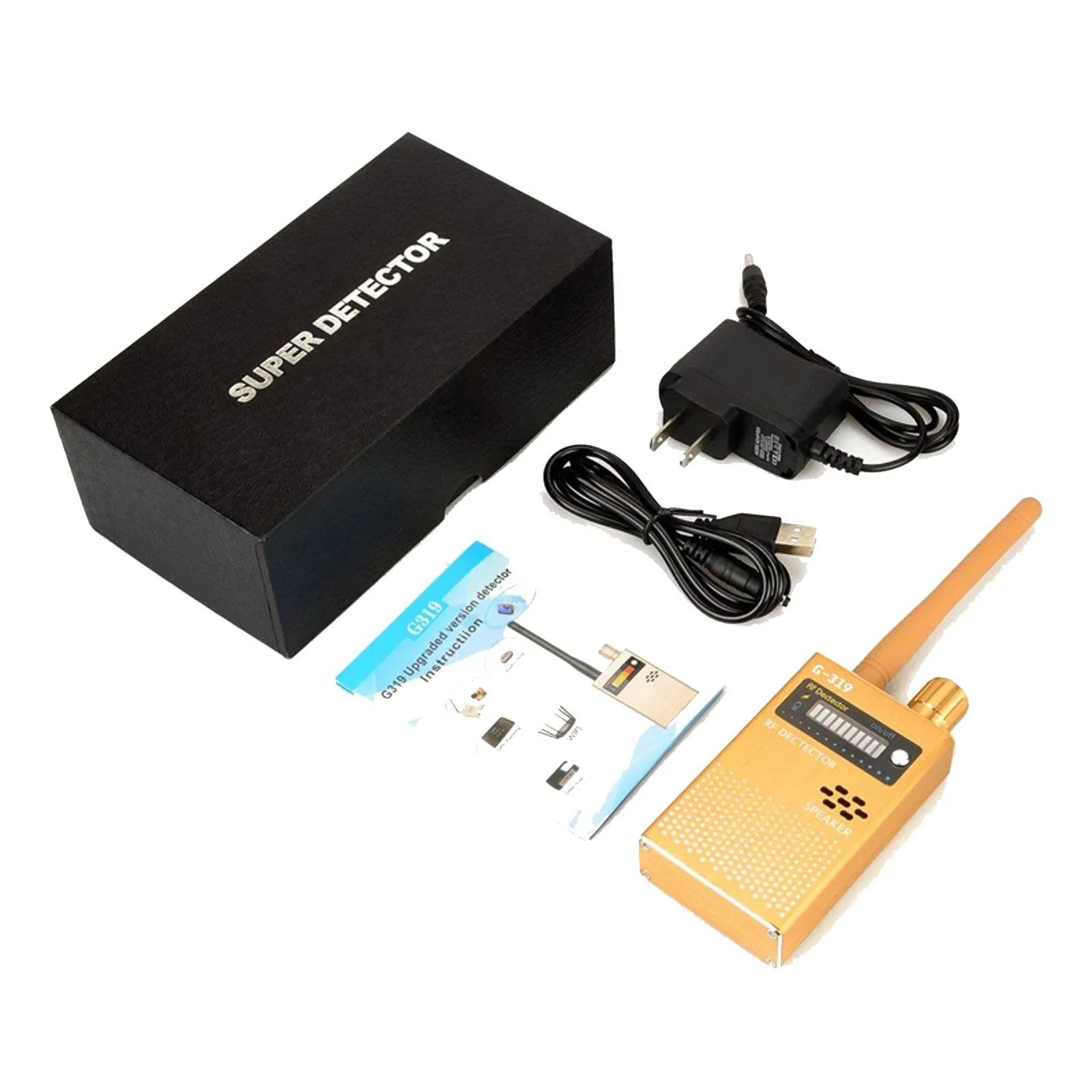 G319 Advanced RF Spy Bug Detector GPS Tracker GSM CDMA 3G 4G 5G Wifi Camera