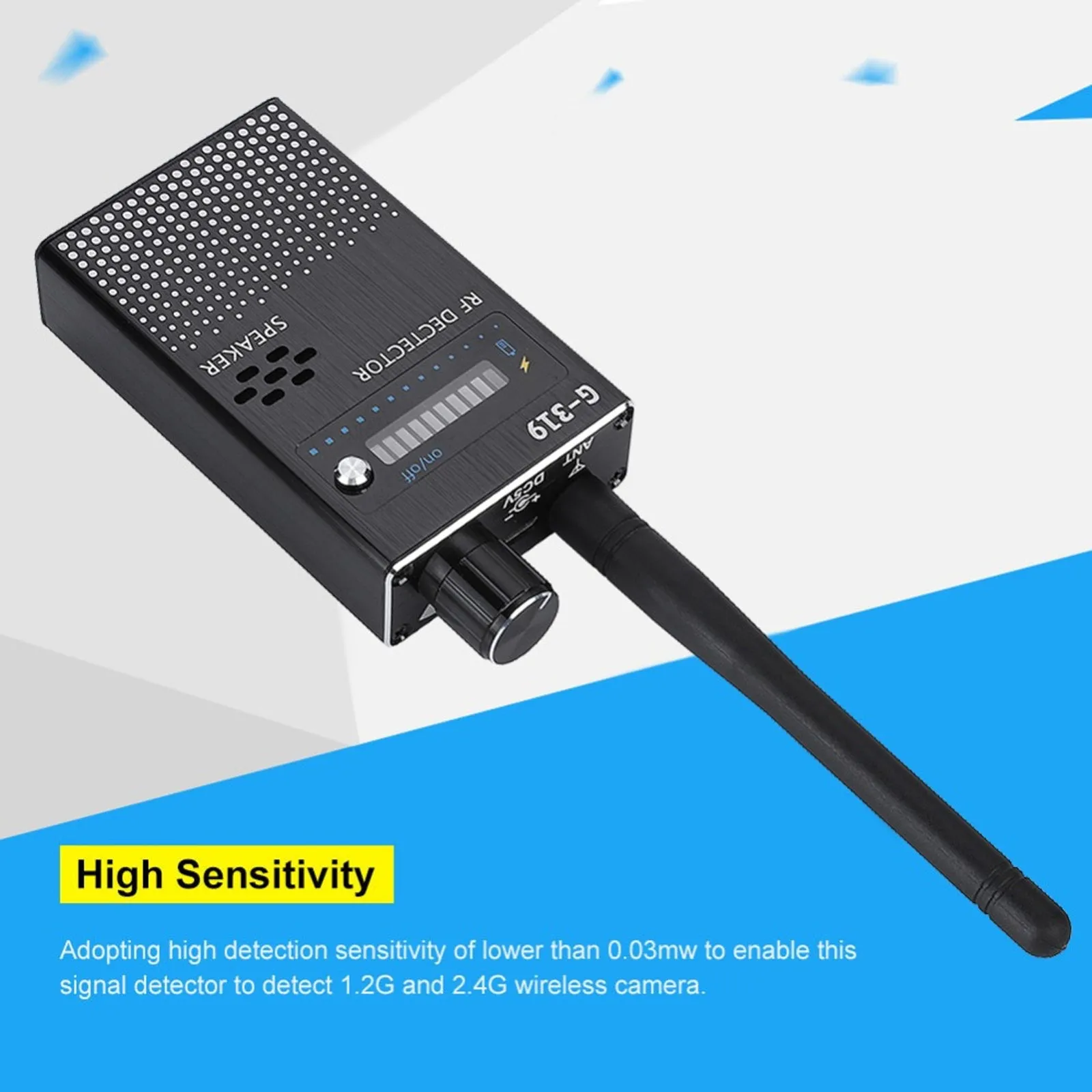 G319 Advanced RF Spy Bug Detector GPS Tracker GSM CDMA 3G 4G 5G Wifi Camera