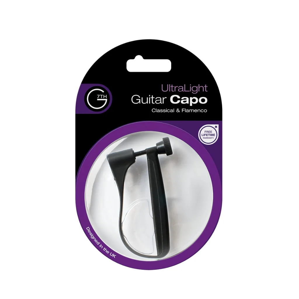 G7th Ultralight Black Classical Guitar Capo