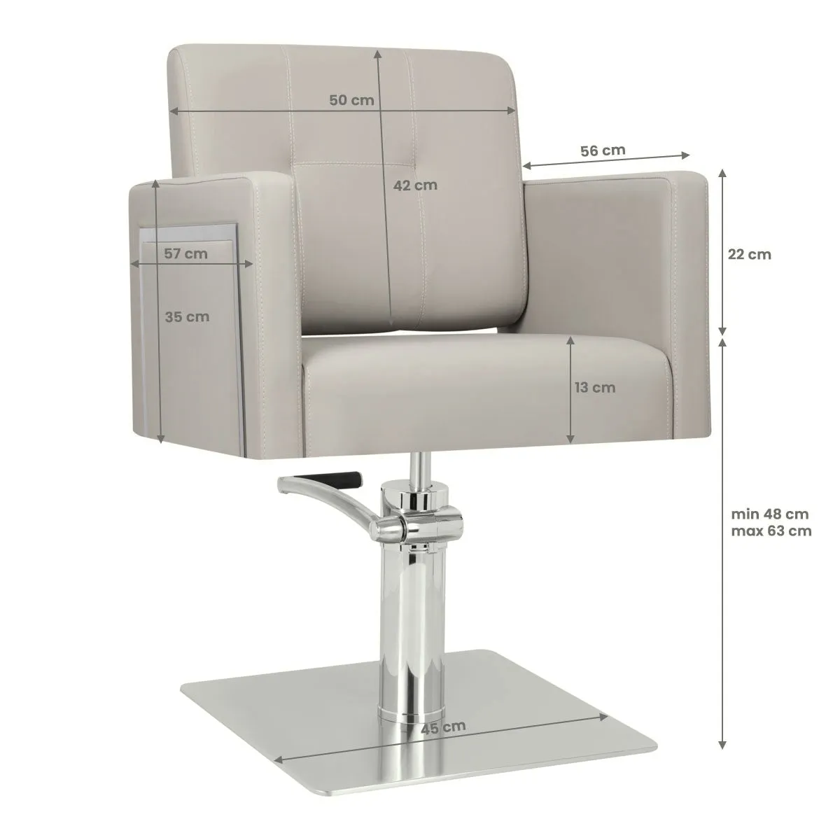 Gabbiano Hairdressing Chair Bergamo Beige
