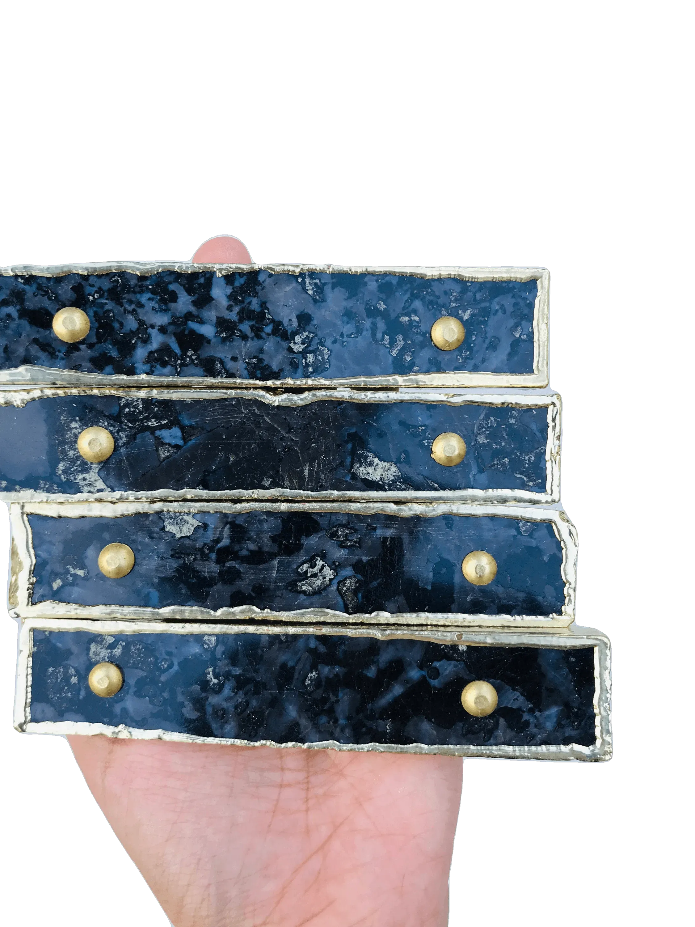 Gabro Agate Cabinet Door Pull Handle - Set of 4