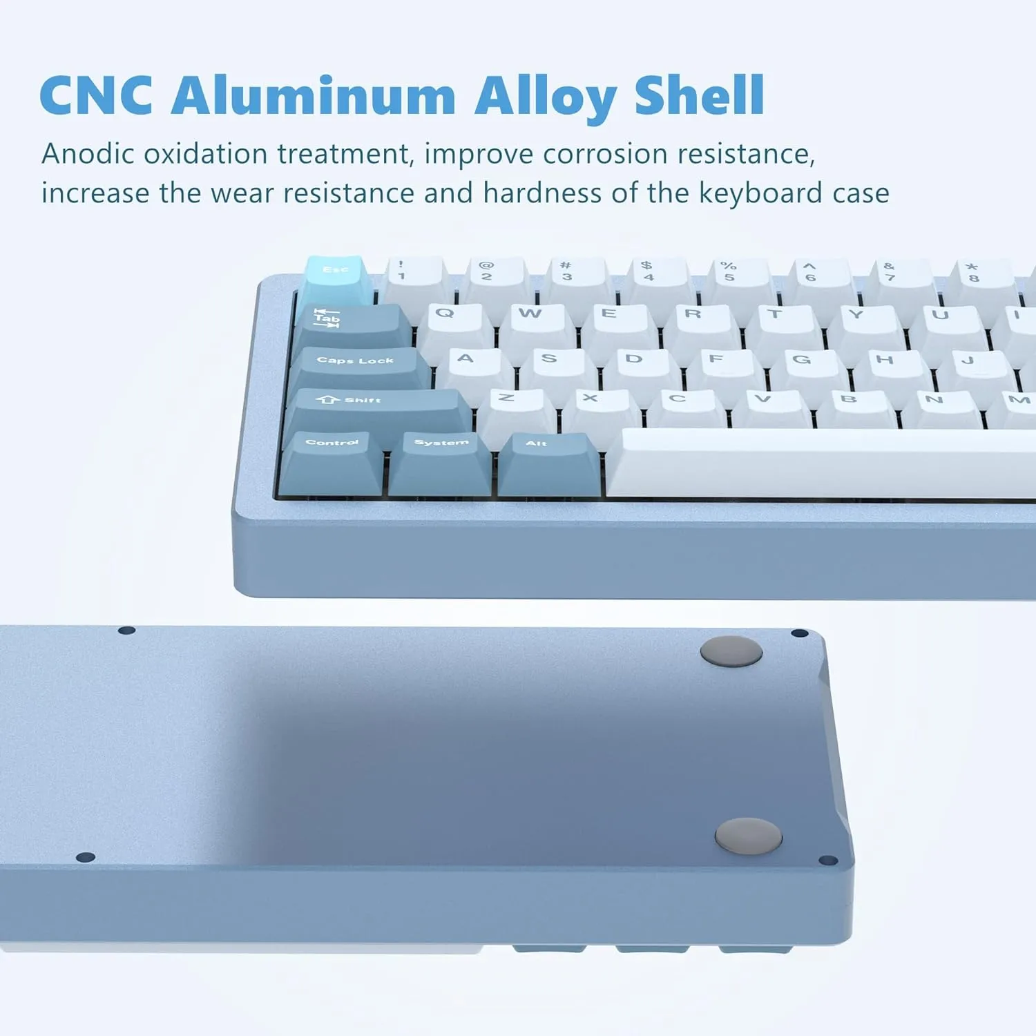 Gaming Mechanical Keyboard Wireless Hot-Swappable Aluminum Creamy Bluetooth/2.4G