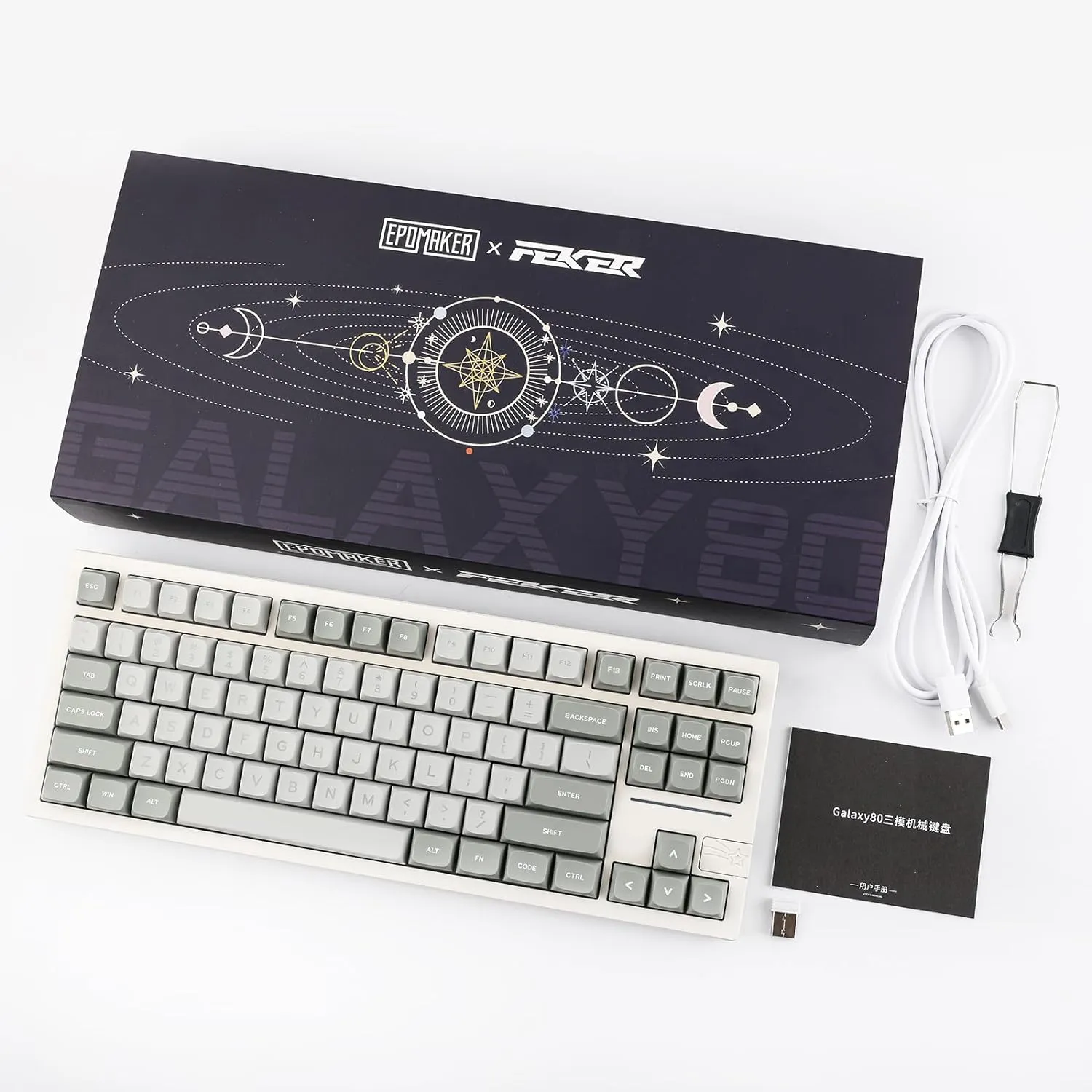 Gaming Wireless Mechanical Keyboard Aluminum Alloy Hot-Swappable Gasket-Mounted