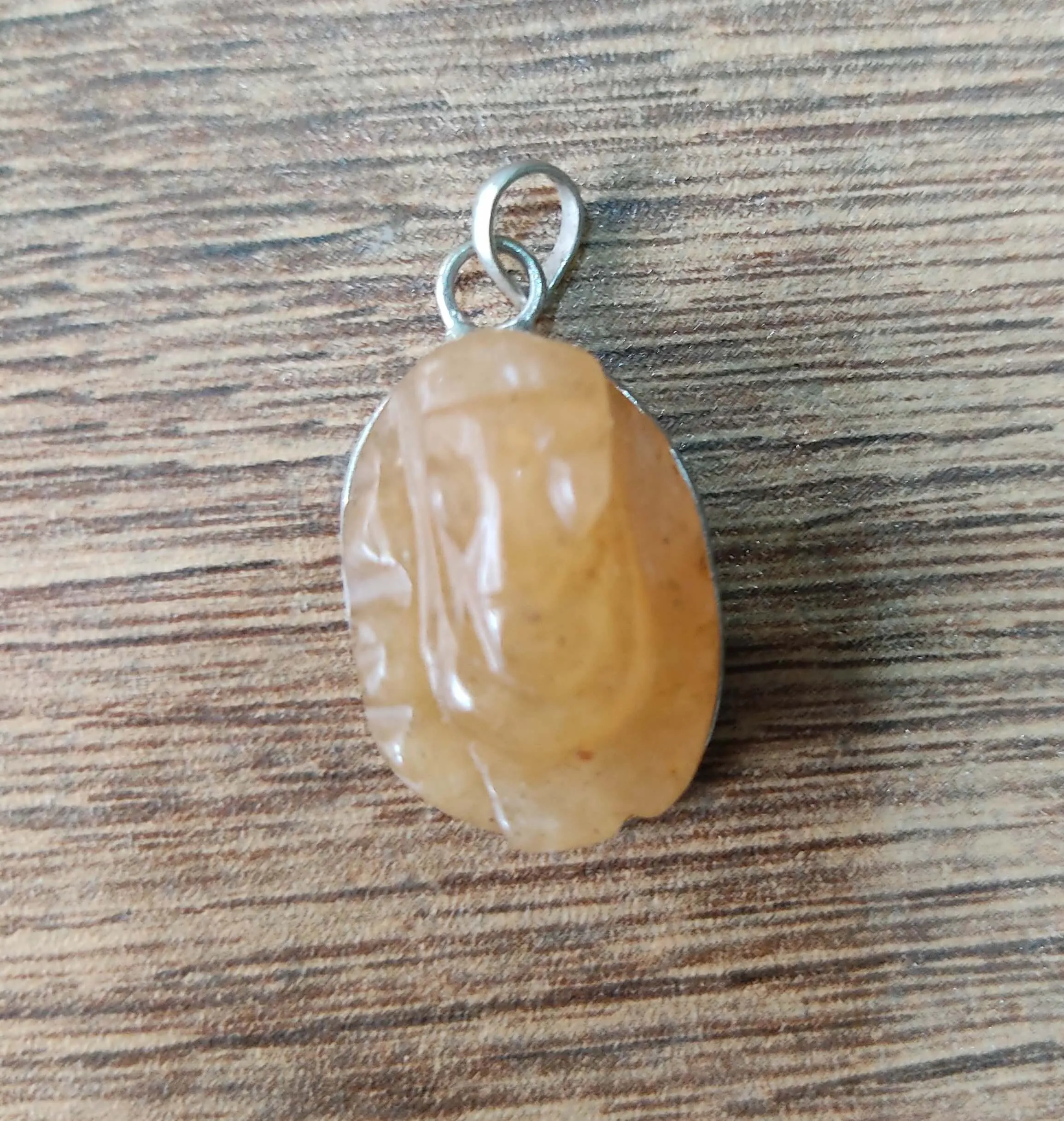 Ganesh Yellow Aventurine gemstone pendant