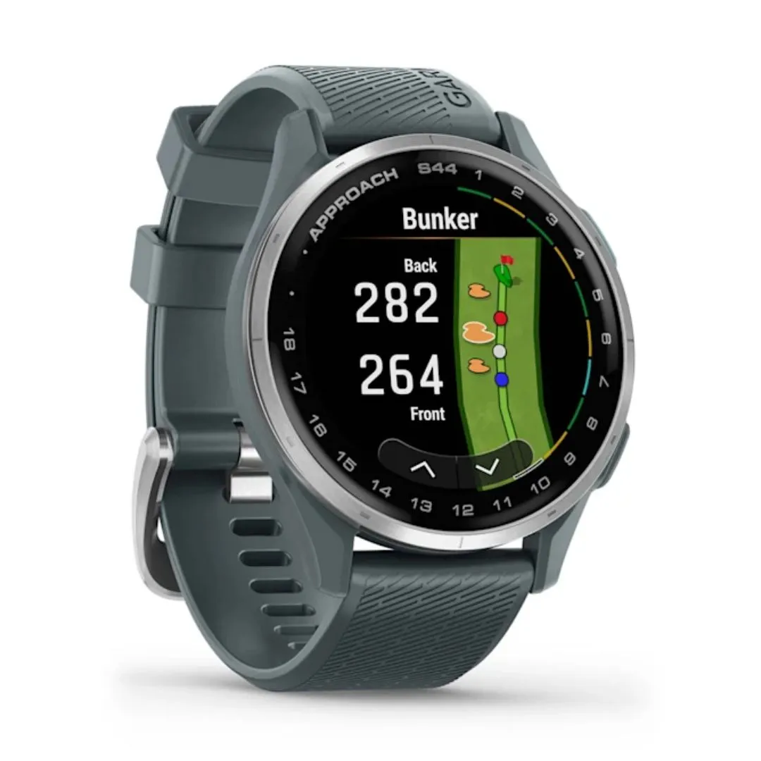 Garmin Approach S44, Twilight with Aluminum Bezel, GPS golf Smartwatch 010-03009-01