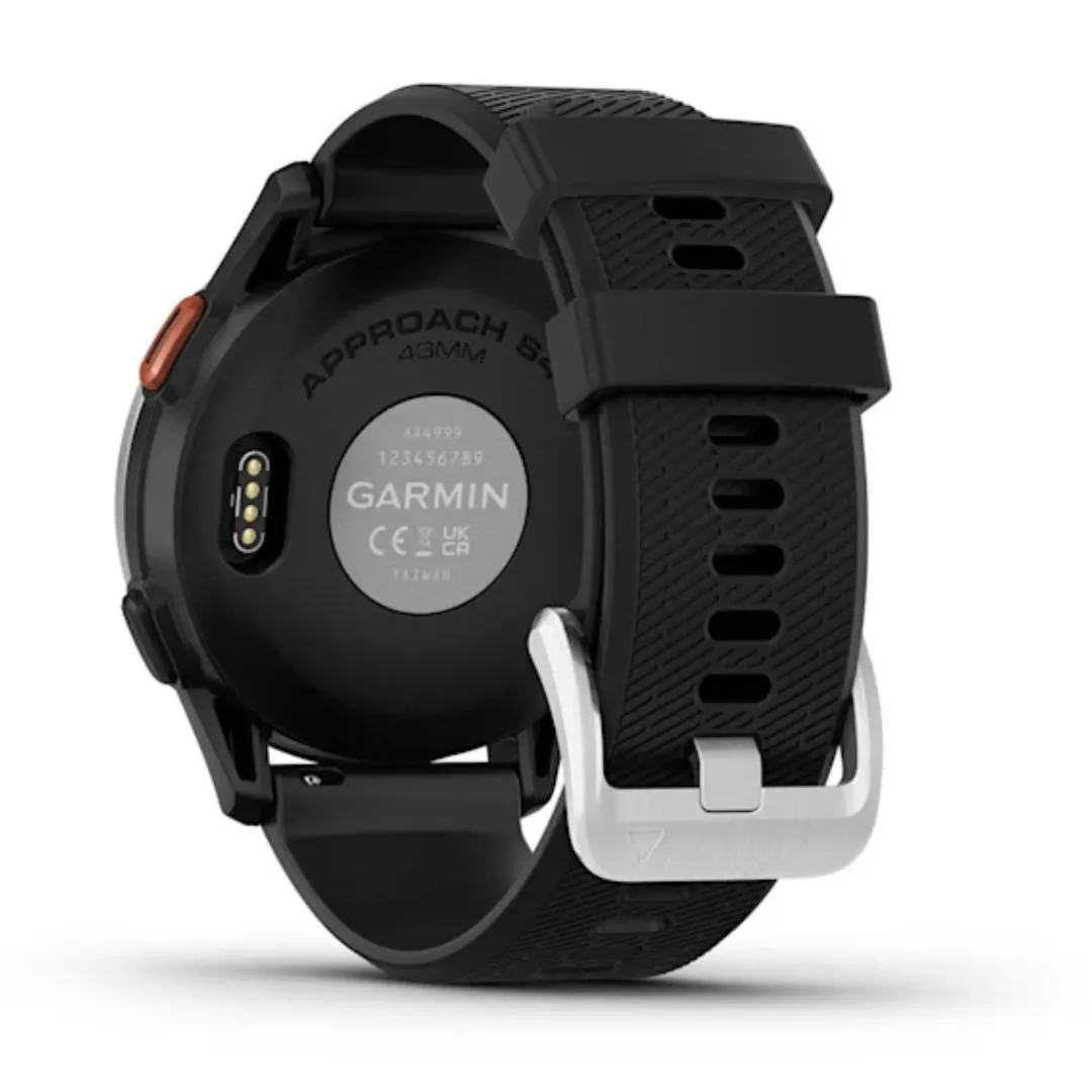 Garmin Approach S44,Black and Aluminum Bezel, GPS Golf Smartwatch 010-03009-00