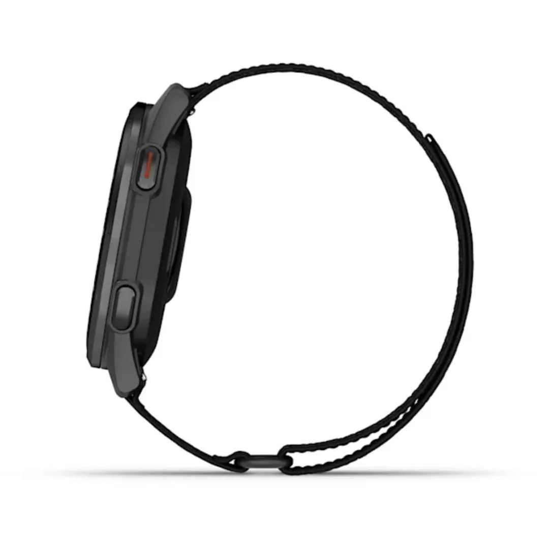Garmin Approach S50, Black and Aluminum Bezel, GPS Golf Smartwatch 010-03010-00