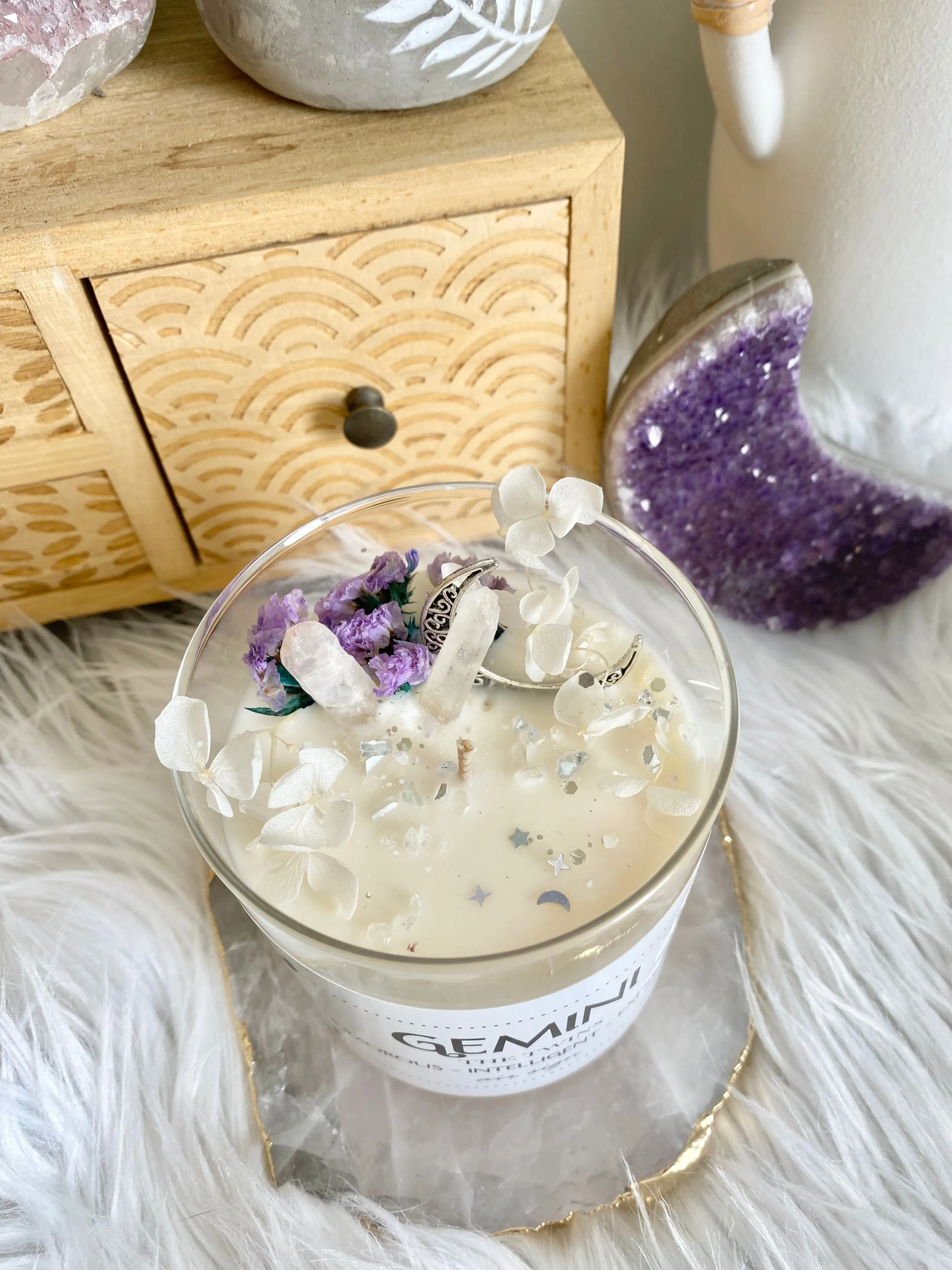 Gemini soy wax candle