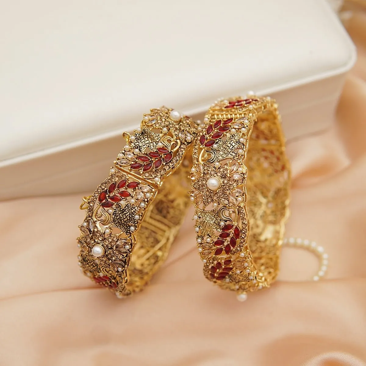 Gems & Zircons Copper Kara Pair
