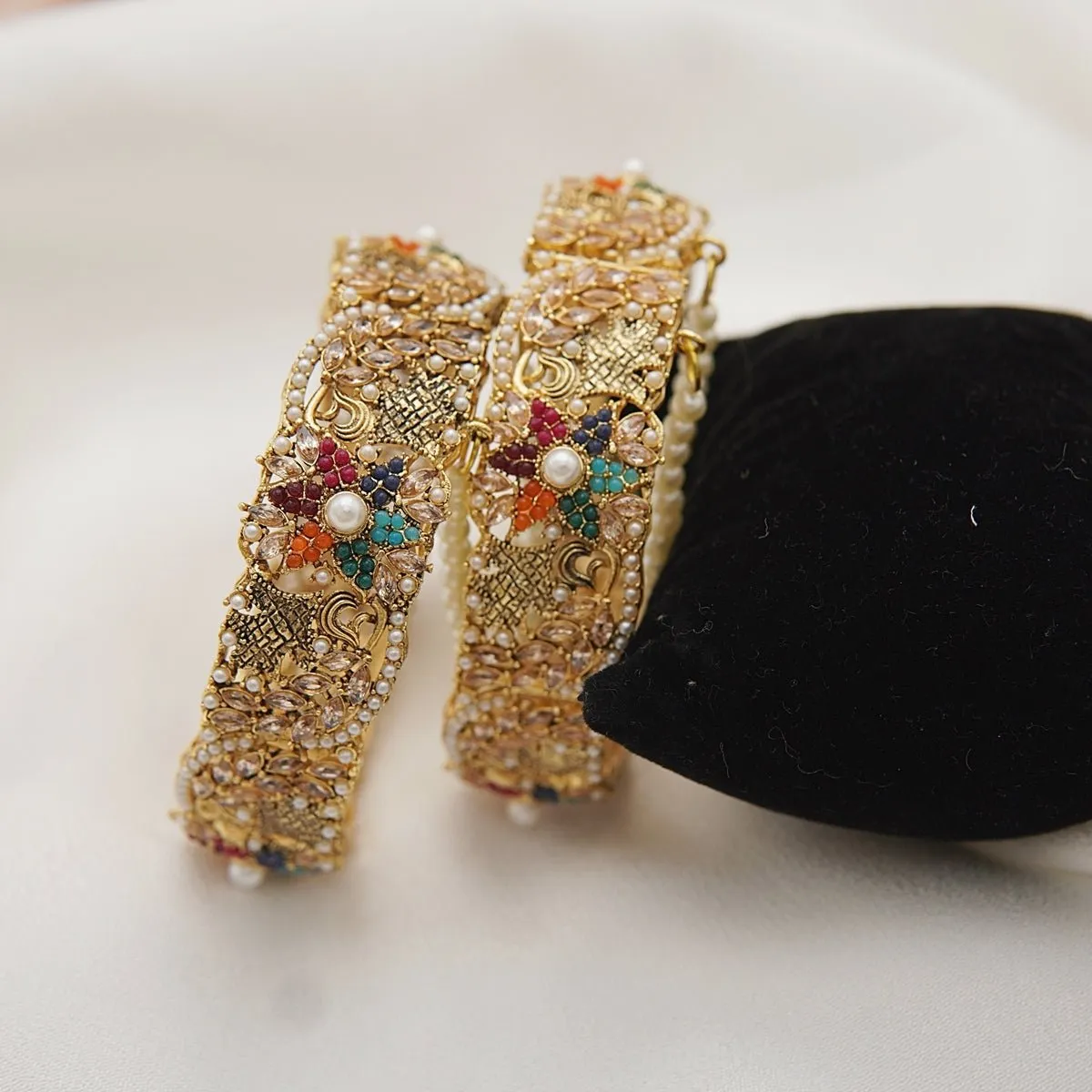 Gems & Zircons Copper Kara Pair