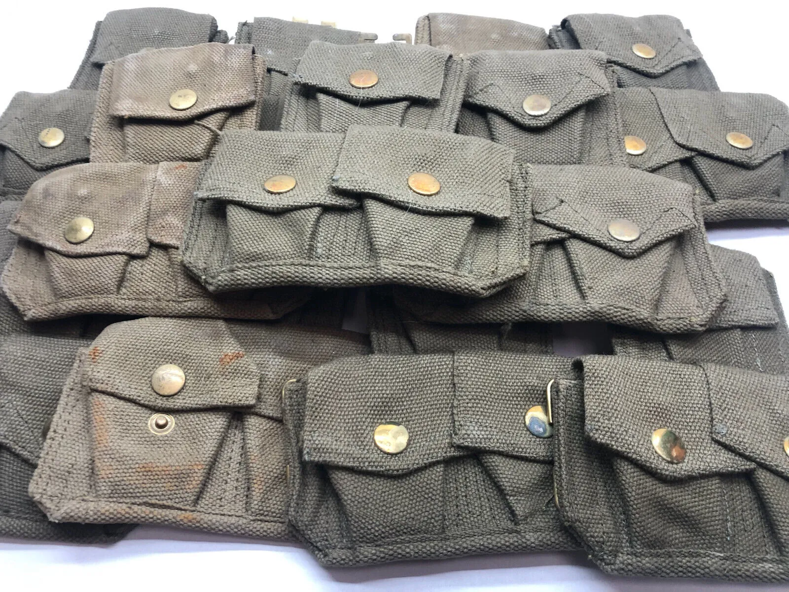 Genuine 37 Pattern Army 3 Pocket Rifle Pouch - WW2 British Army Style
