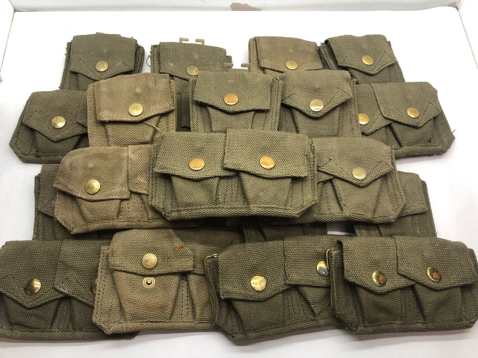 Genuine 37 Pattern Army 3 Pocket Rifle Pouch - WW2 British Army Style