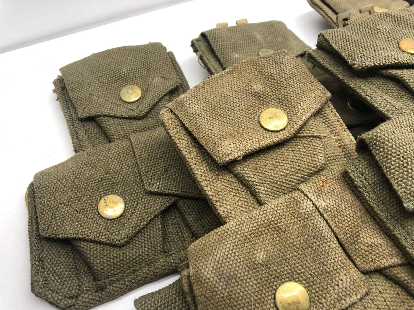Genuine 37 Pattern Army 3 Pocket Rifle Pouch - WW2 British Army Style