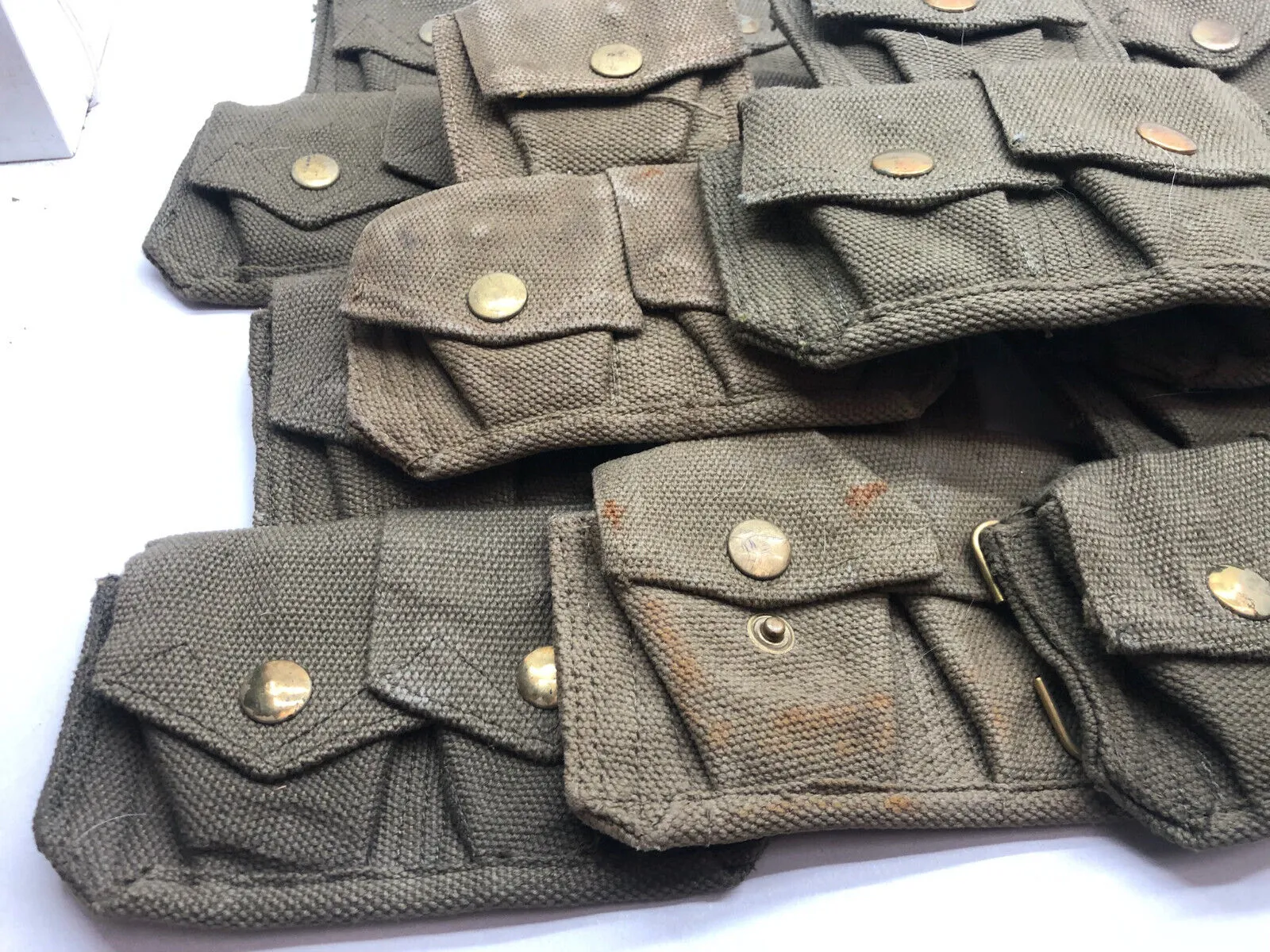 Genuine 37 Pattern Army 3 Pocket Rifle Pouch - WW2 British Army Style