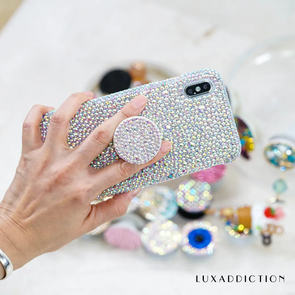 Genuine Aurora Borealis Crystals Design   PopSockets PopGrip (Style PS106)
