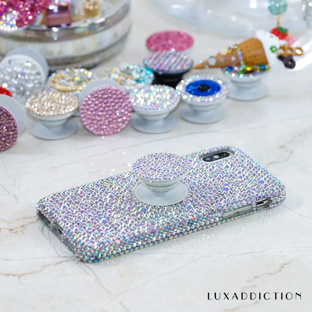Genuine Aurora Borealis Crystals Design   PopSockets PopGrip (Style PS106)