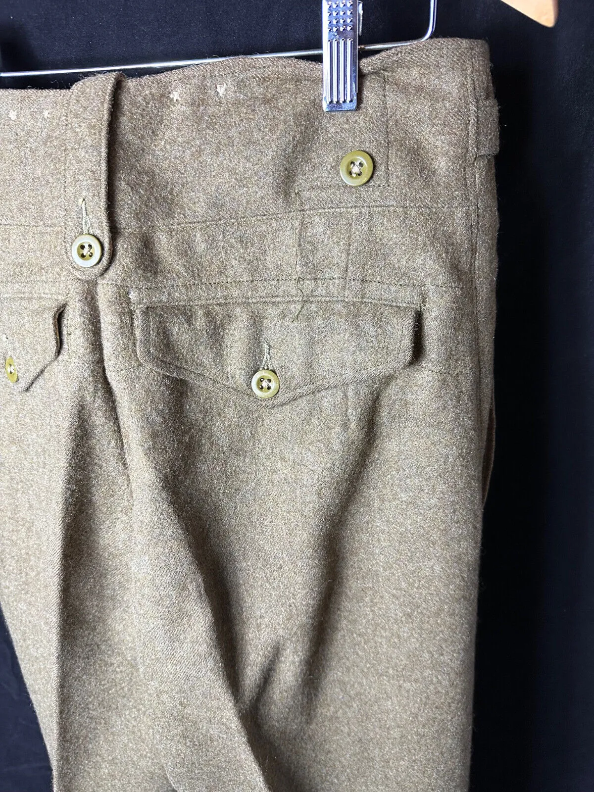 Genuine British Army Officers Purchased Battledress Serge Trousers - 30" Waist